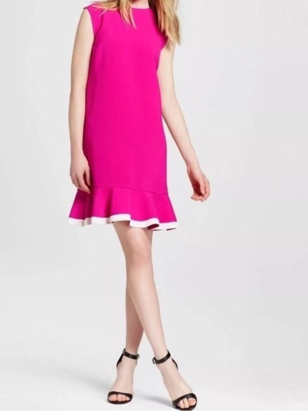 VICTORIA BECKHAM FOR TARGET Fuchsia Drop Waist Dress - Size XS